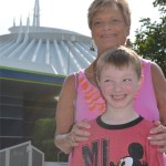 Gigi and Caden (Space Mountain in the background)